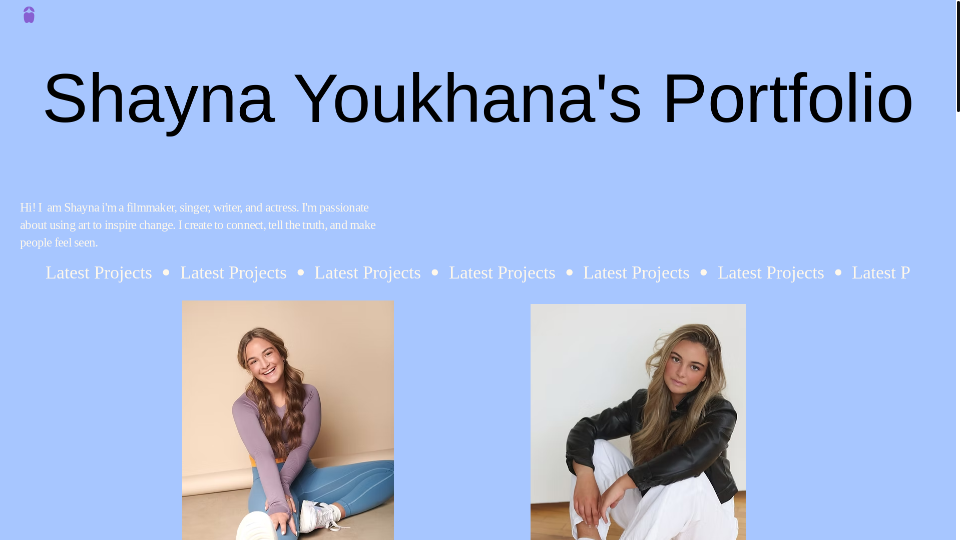 website screenshot of https://shaynayoukhana.net/