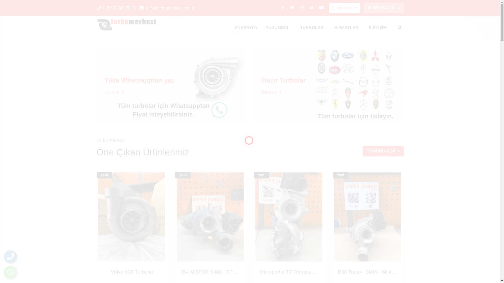 website screenshot of https://turbomerkezi.com.tr/