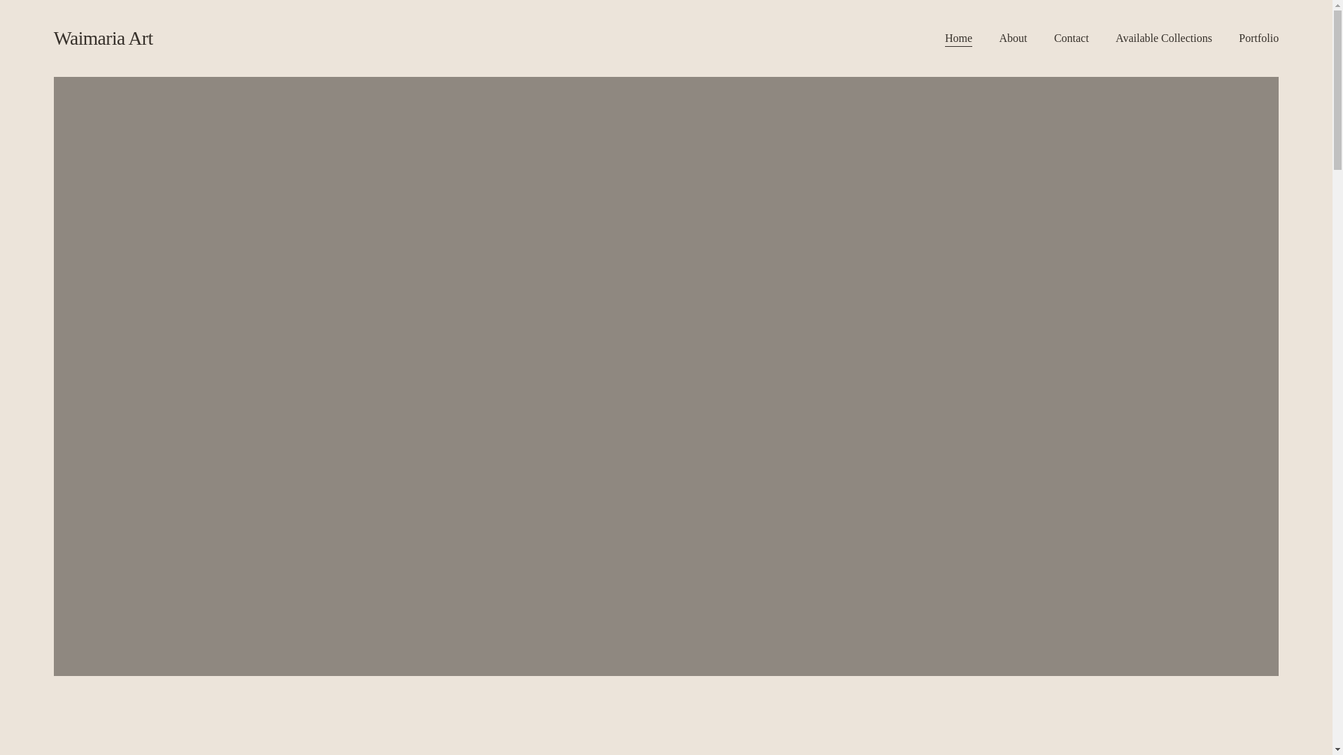 website screenshot of https://waimaria.art/