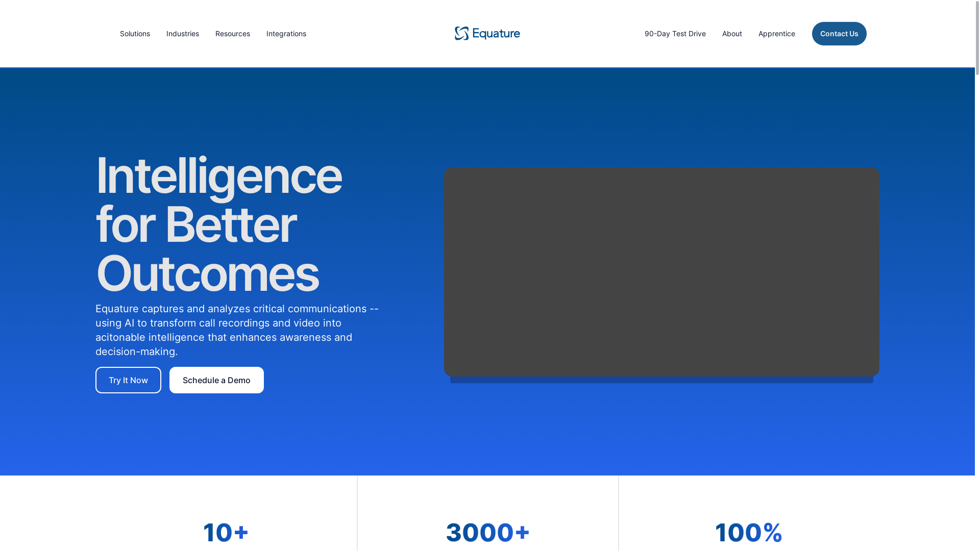 website screenshot of https://theequatureteam.com/