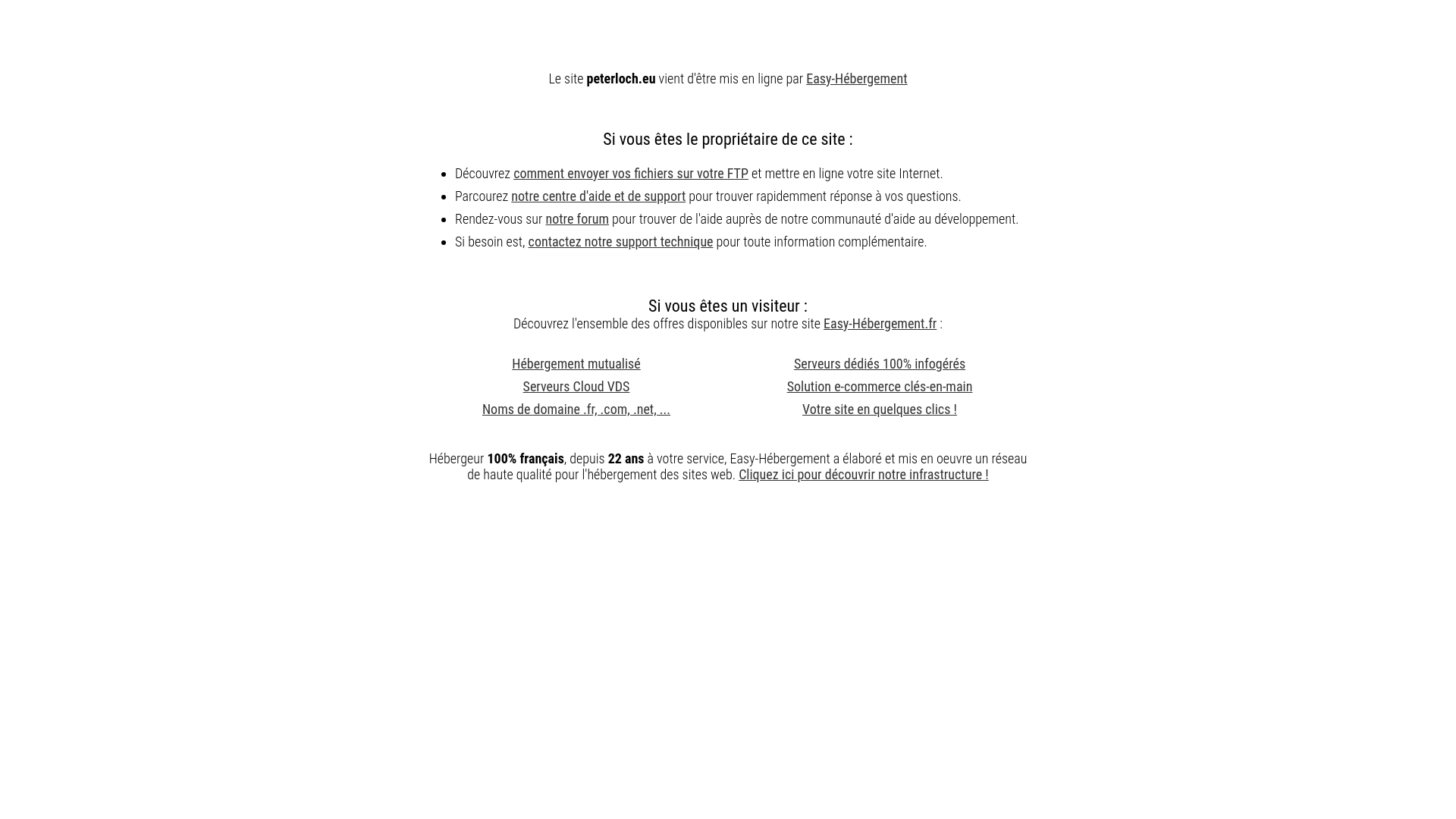 website screenshot of https://peterloch.eu/