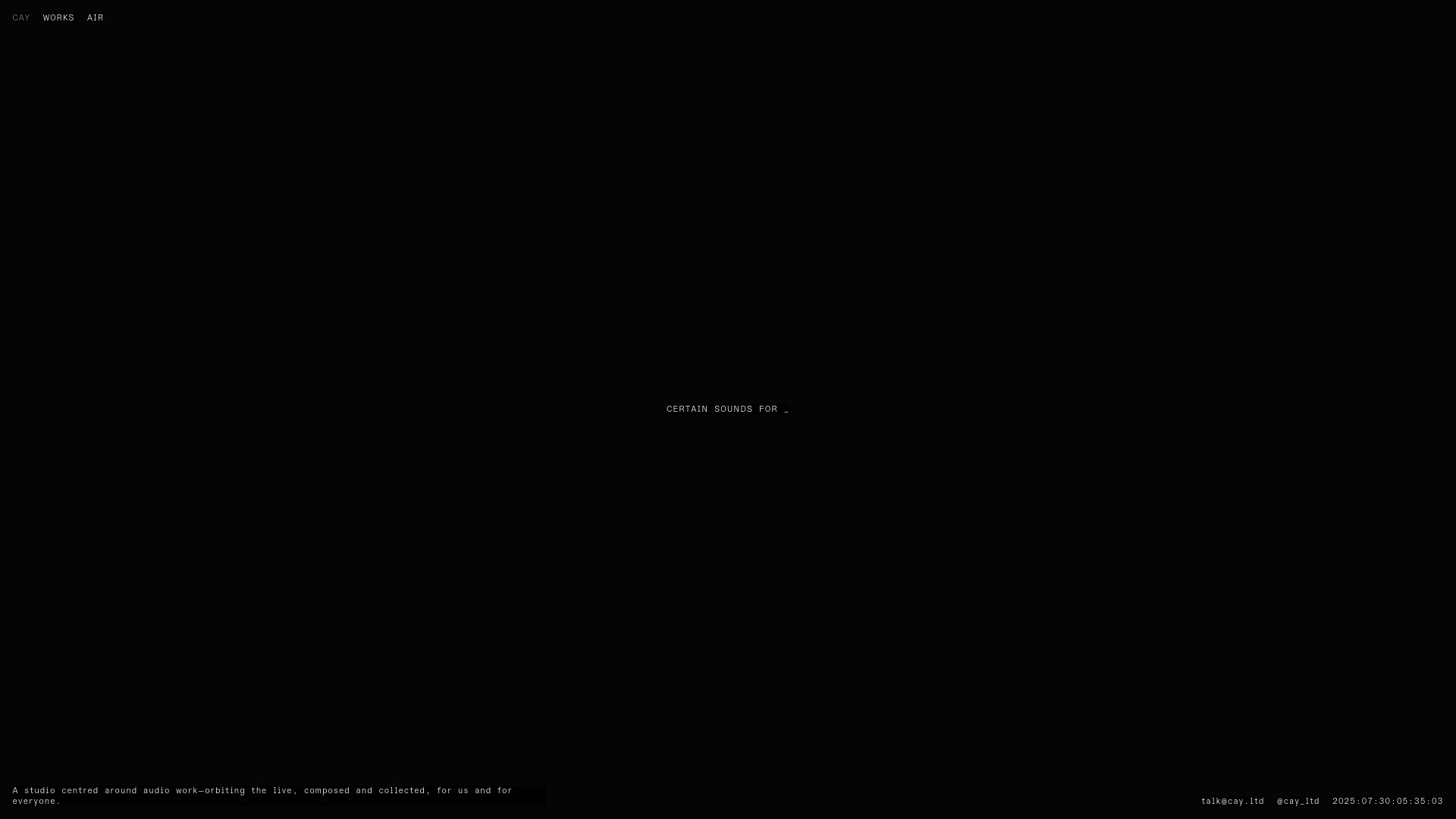 website screenshot of https://cay-new.pages.dev/