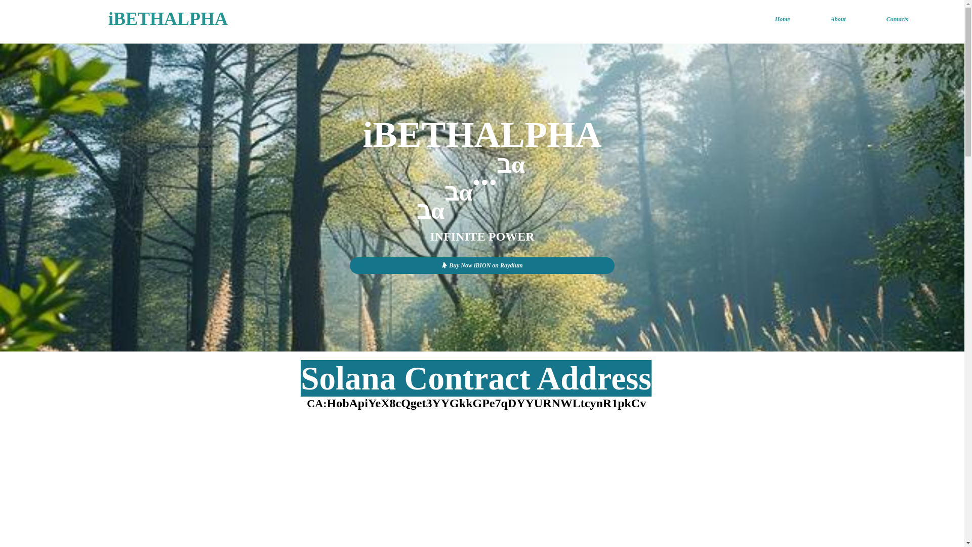 website screenshot of https://ibethalpha.com/