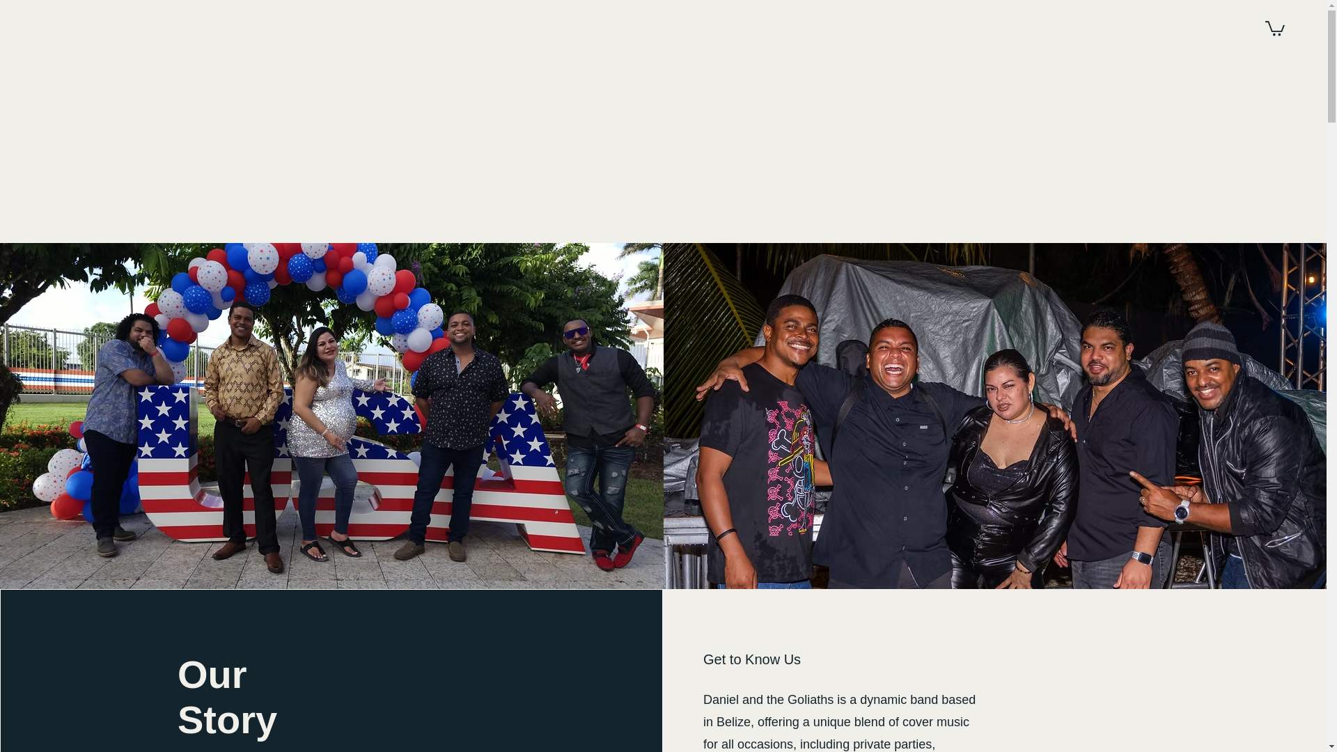 website screenshot of https://danielandthegoliaths.com/