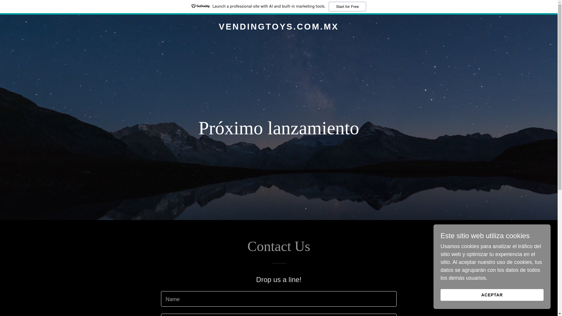 website screenshot of https://vendingtoys.com.mx/