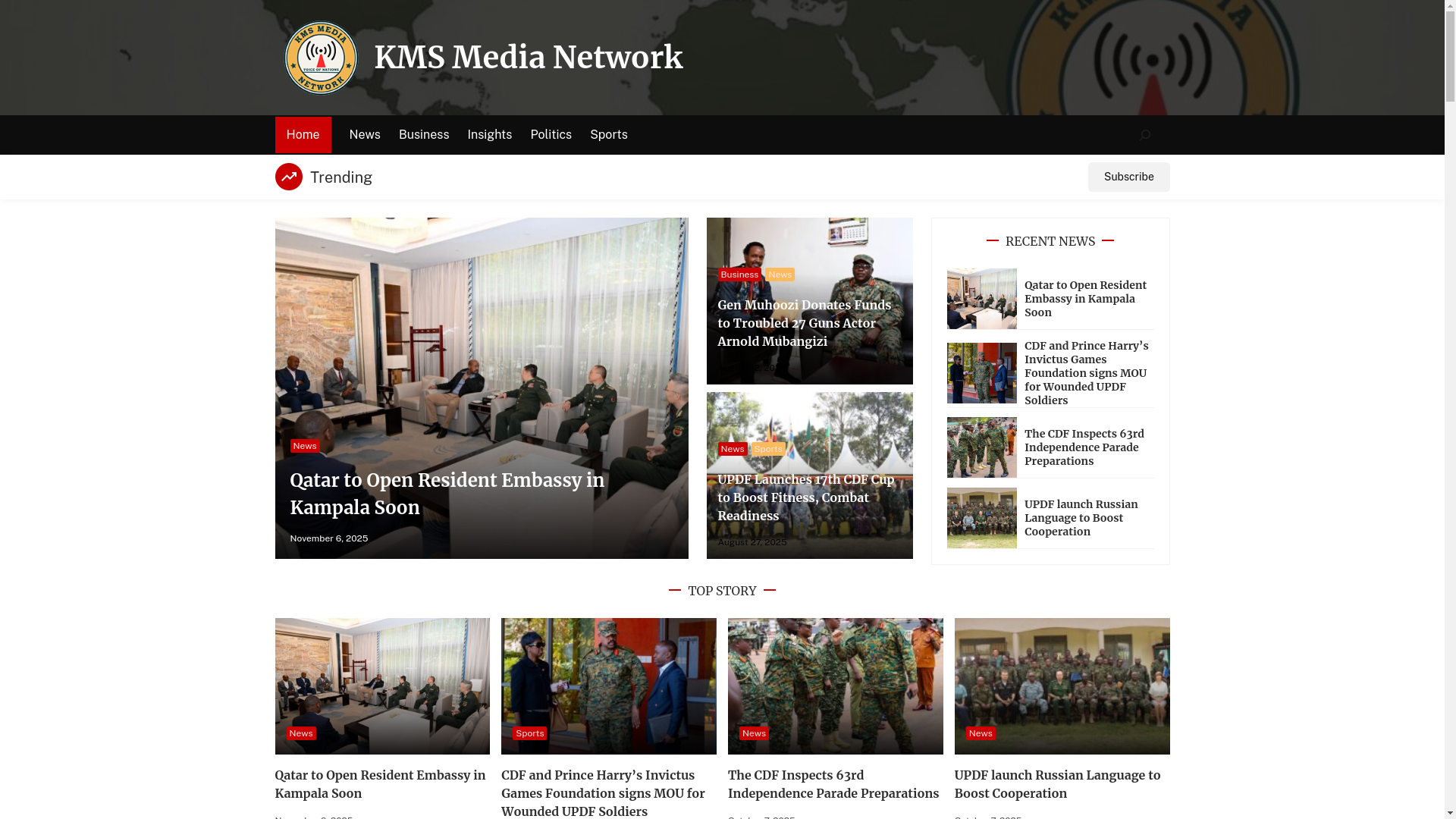 website screenshot of https://kmsmedianetworks.com/