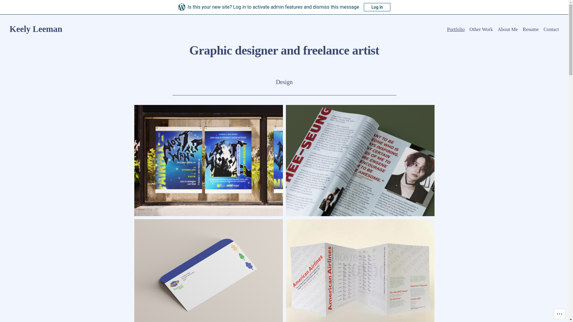 website screenshot of https://keelyleeman.com/