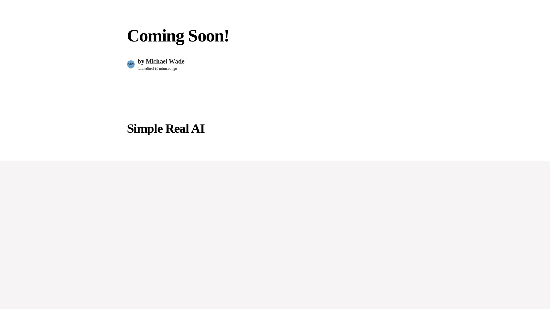 website screenshot of https://simplerealai.com/