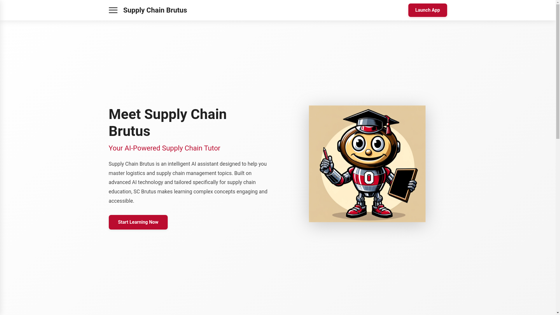 website screenshot of https://supply-chain-brutus-react.pages.dev/