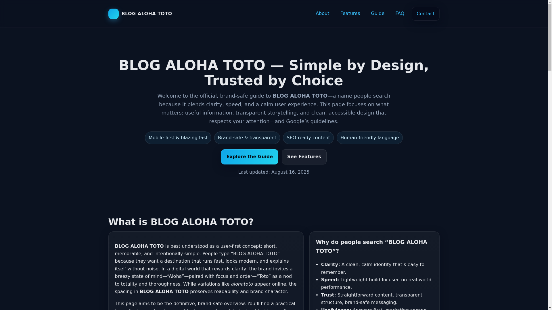 website screenshot of https://blog-alohato.pages.dev/