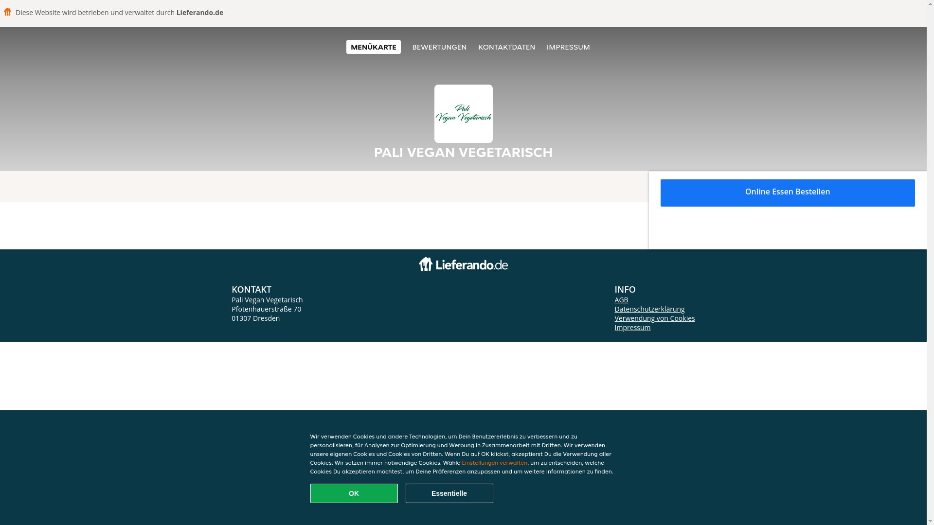 website screenshot of https://paliveganvegetarisch-dresden.de/