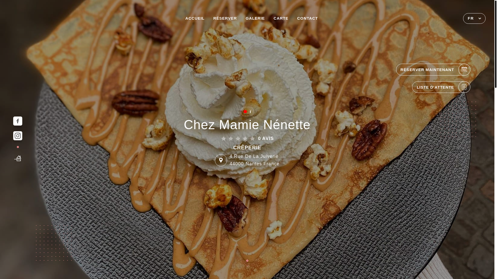 website screenshot of https://chez-mamie-nenette-nantes.fr/