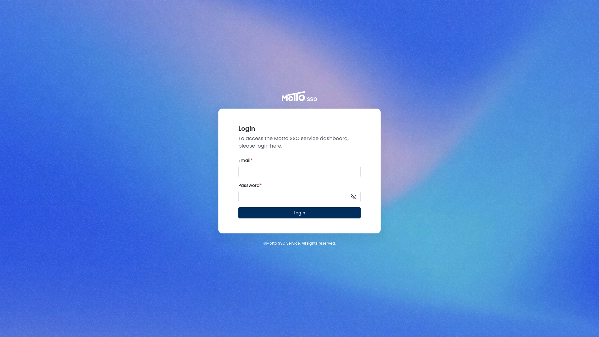 website screenshot of https://motto-sso-dashboard-uat.pages.dev/