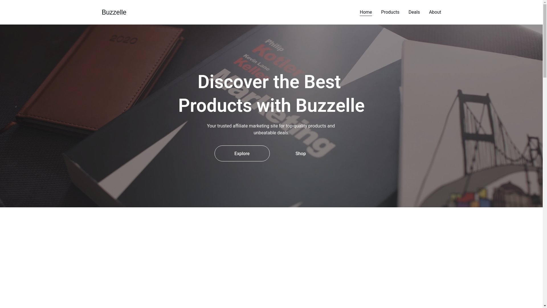 website screenshot of https://buzzelle.shop/