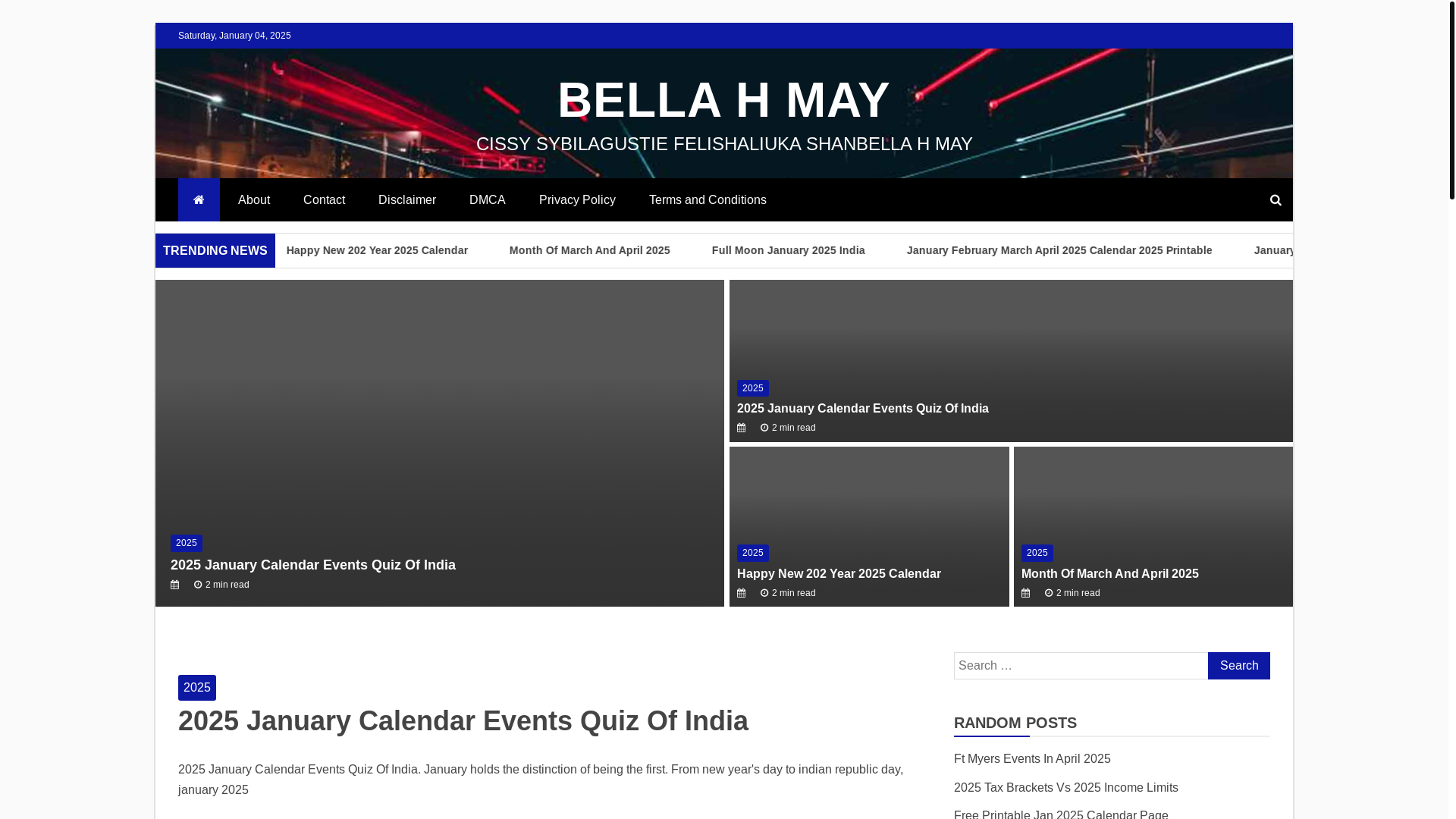 website screenshot of https://bellahmay.pages.dev/