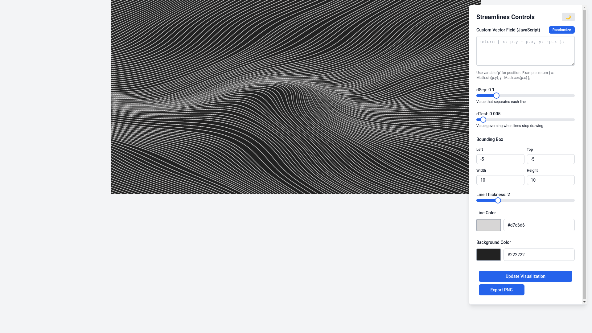 website screenshot of https://streamlines.pages.dev/