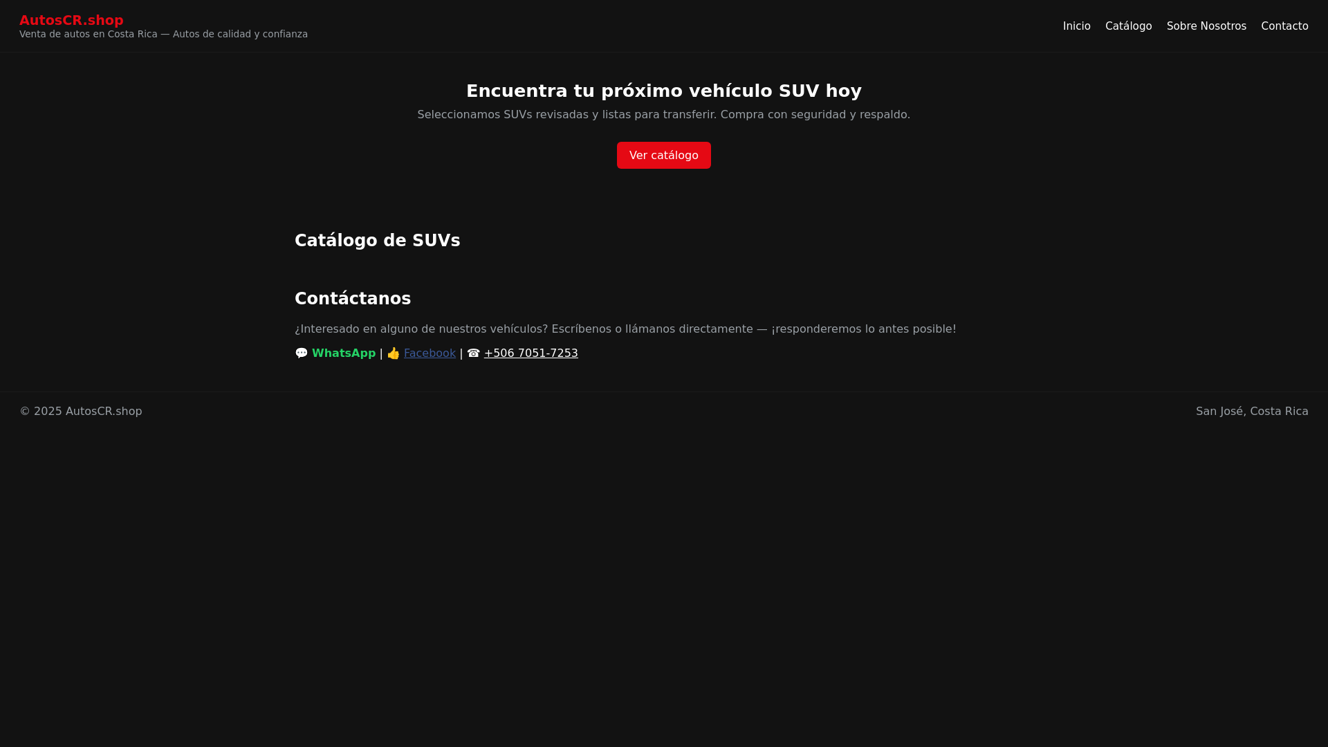 website screenshot of https://autoscrshop.pages.dev/