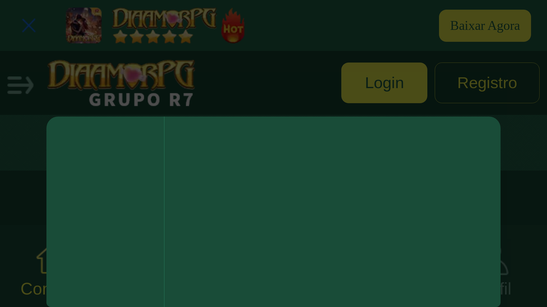 website screenshot of https://diaamorpg.com/
