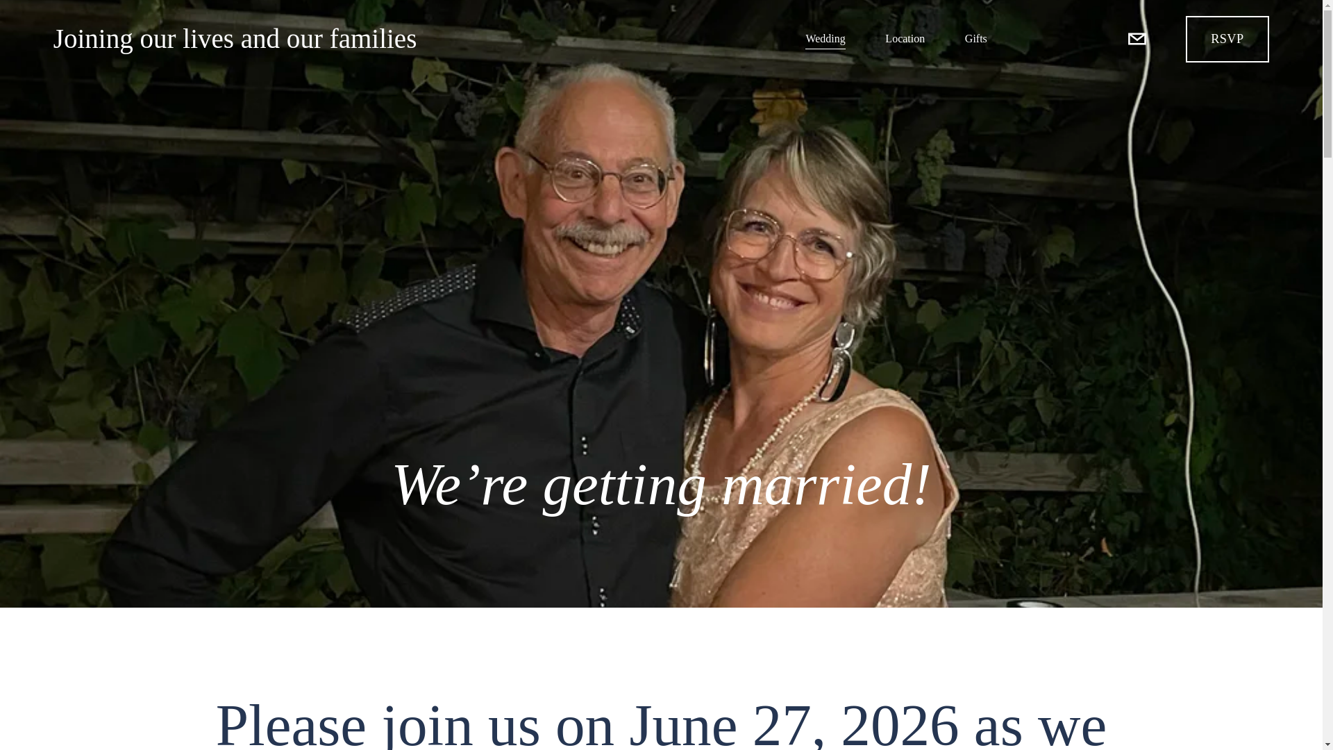 website screenshot of https://annaandbrian.ca/