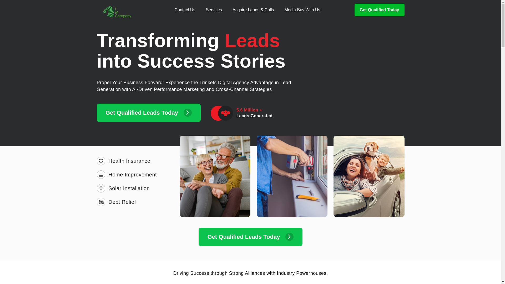 website screenshot of https://trinketsdigitalagency.com/