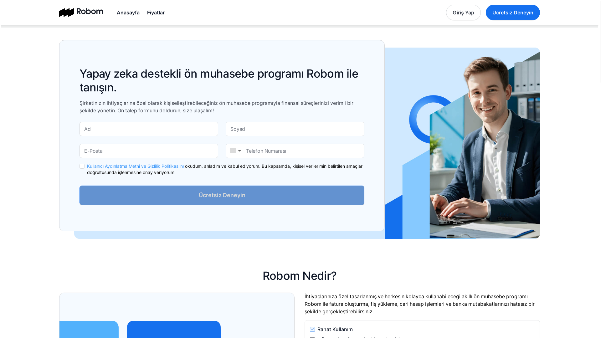 website screenshot of https://robom-landing.pages.dev/