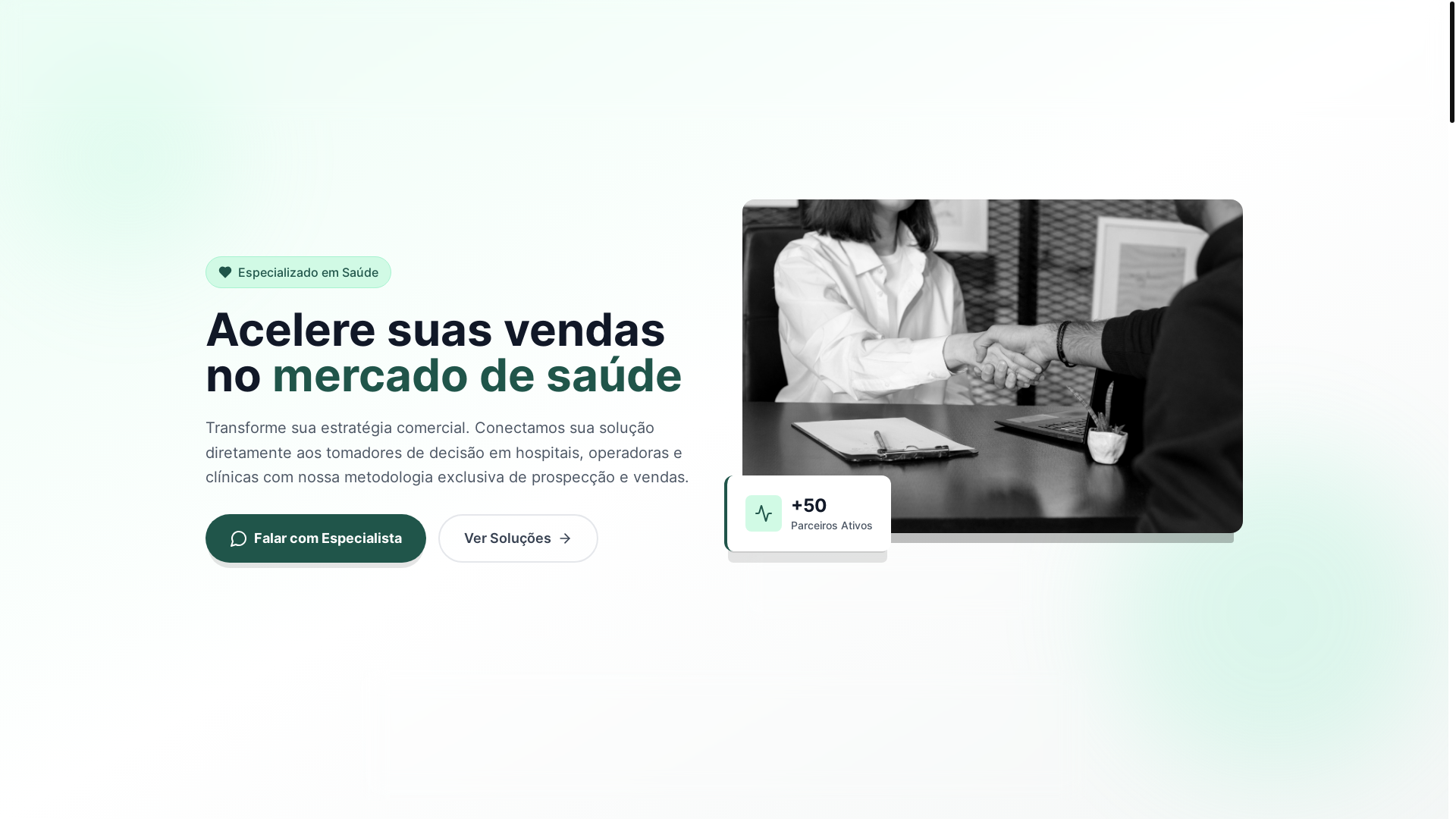website screenshot of https://conexaoleadsaude.com.br/