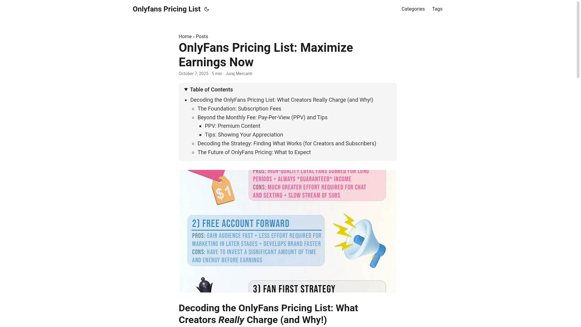 website screenshot of https://onlyfans-pricing-list.pages.dev/