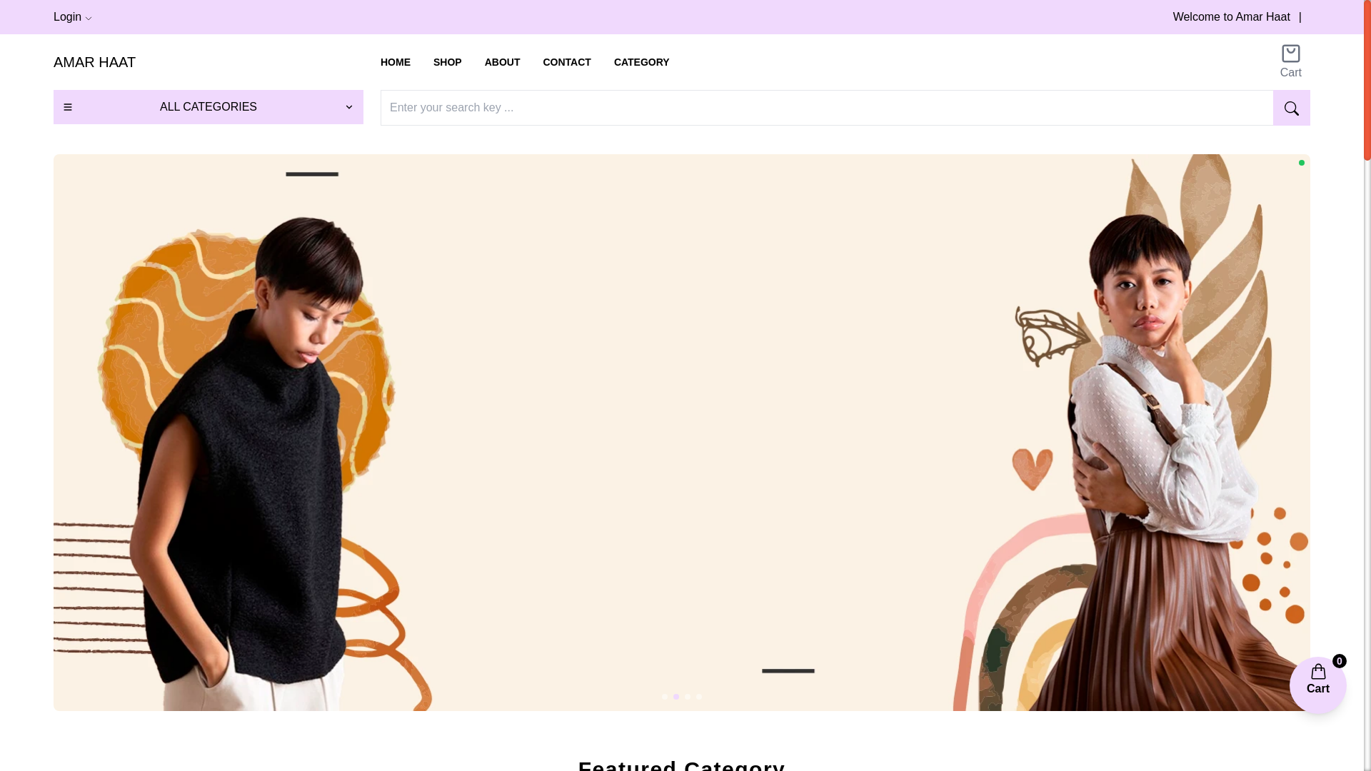 website screenshot of https://amarhaatbd.shop/