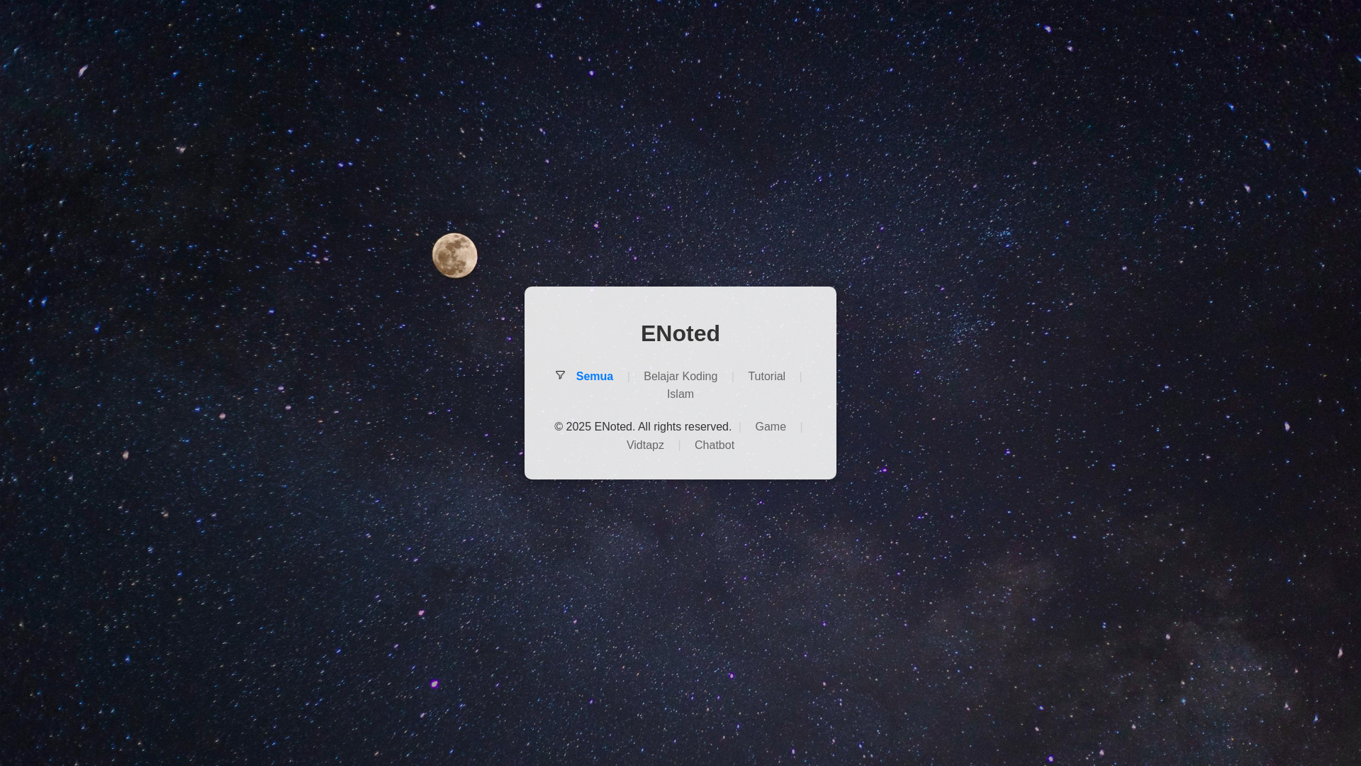 website screenshot of https://enoted.pages.dev/