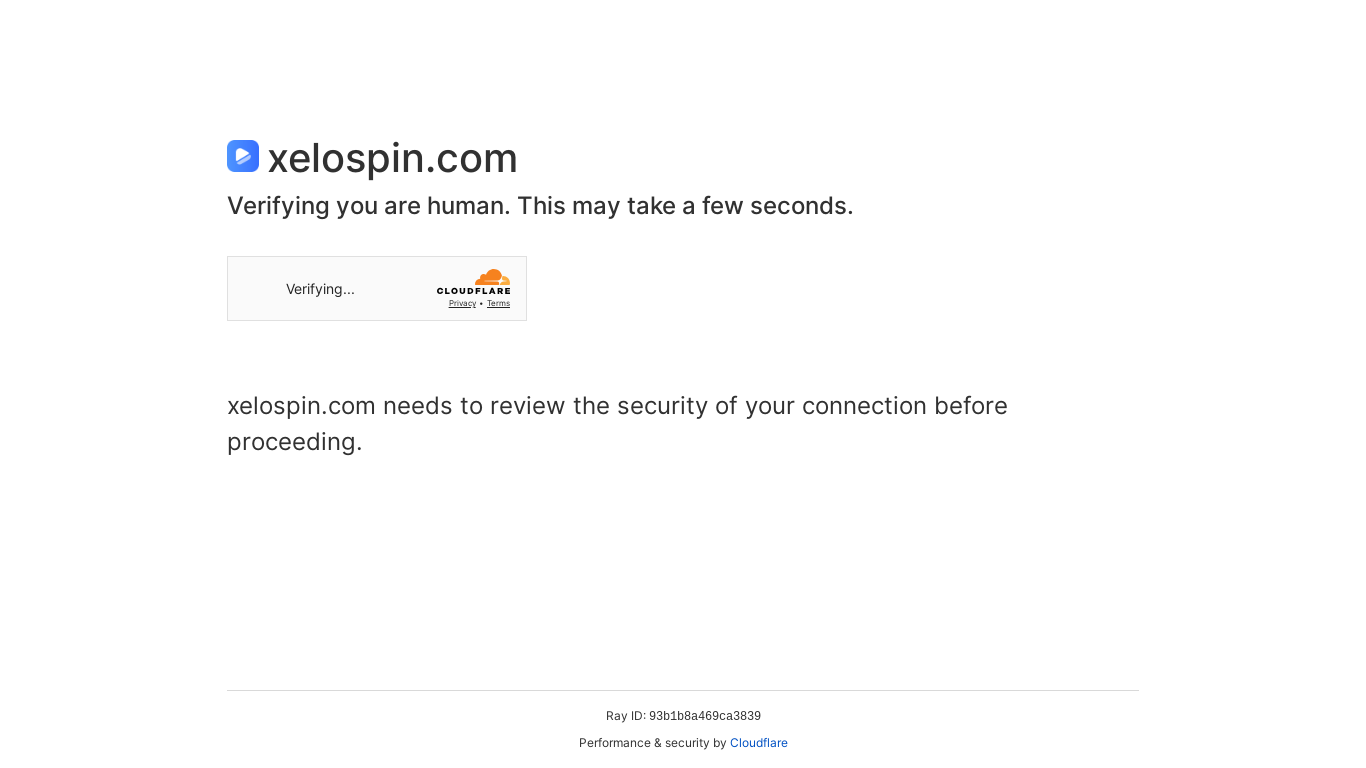 website screenshot of https://xelospin.com/