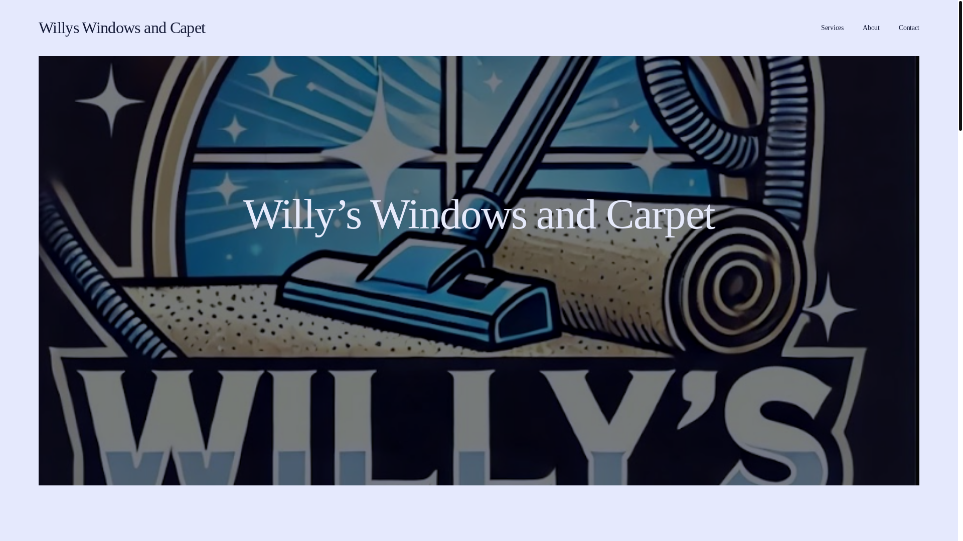 website screenshot of https://willyswindowsandcarpet.com/