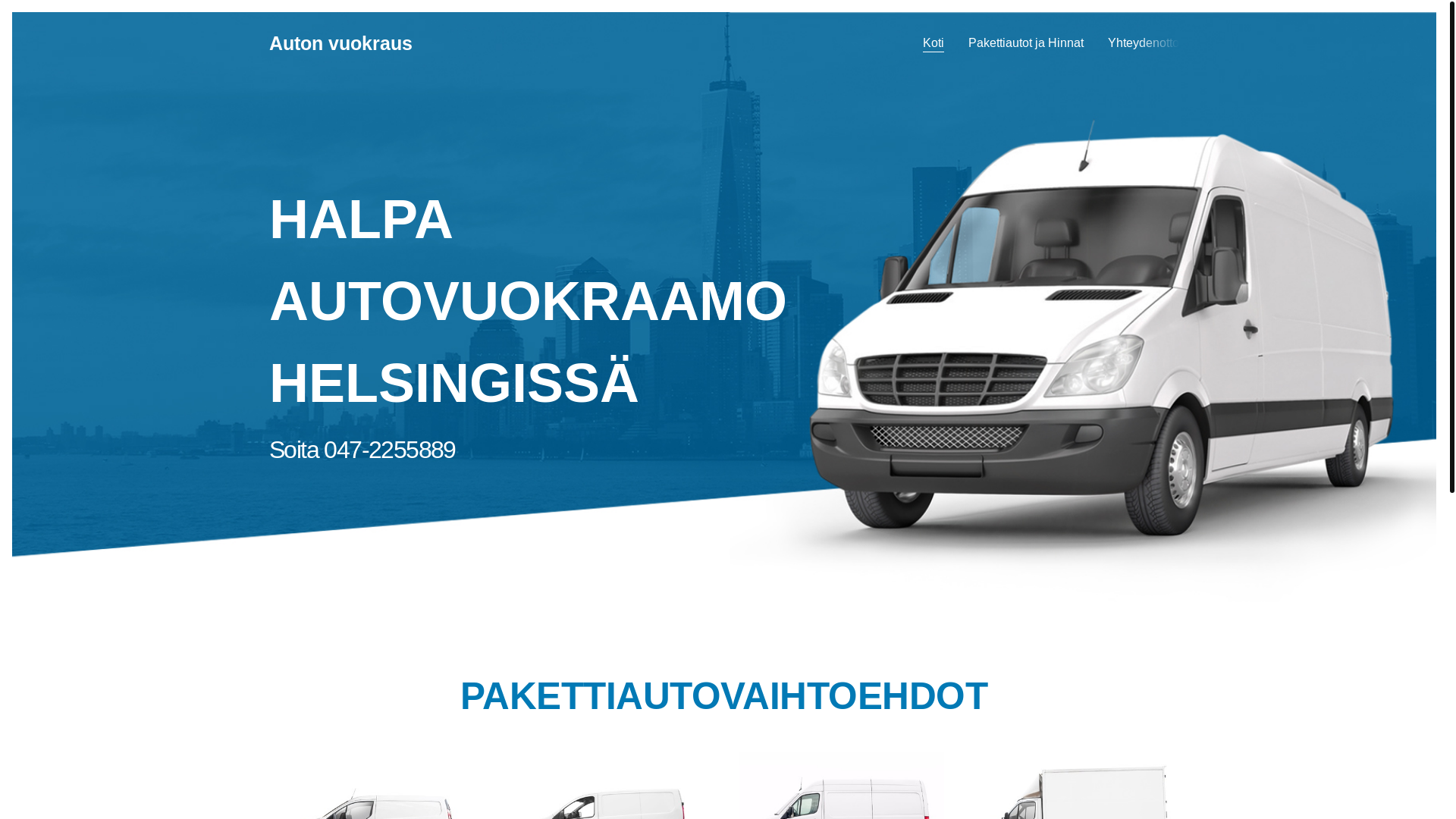 website screenshot of https://rta-transoy.fi/