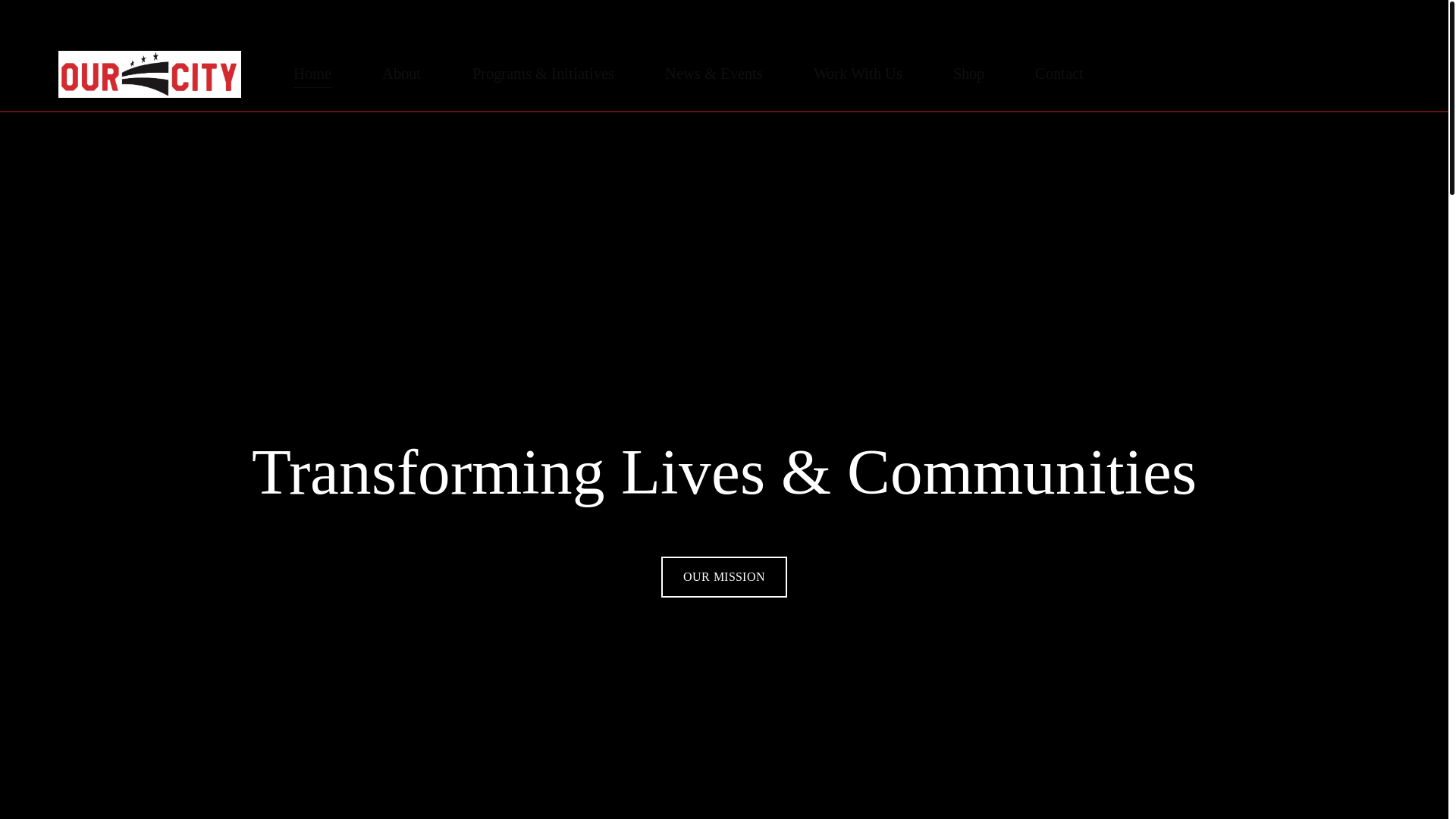 website screenshot of https://ourcitycredo.com/