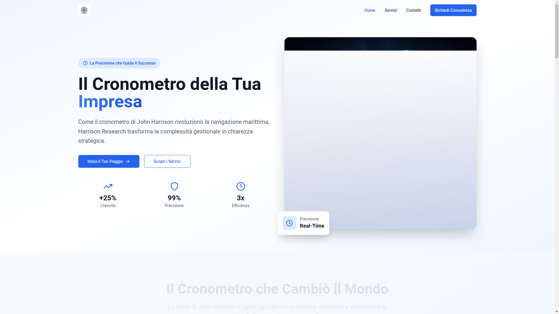 website screenshot of https://harrisonresearch.org/
