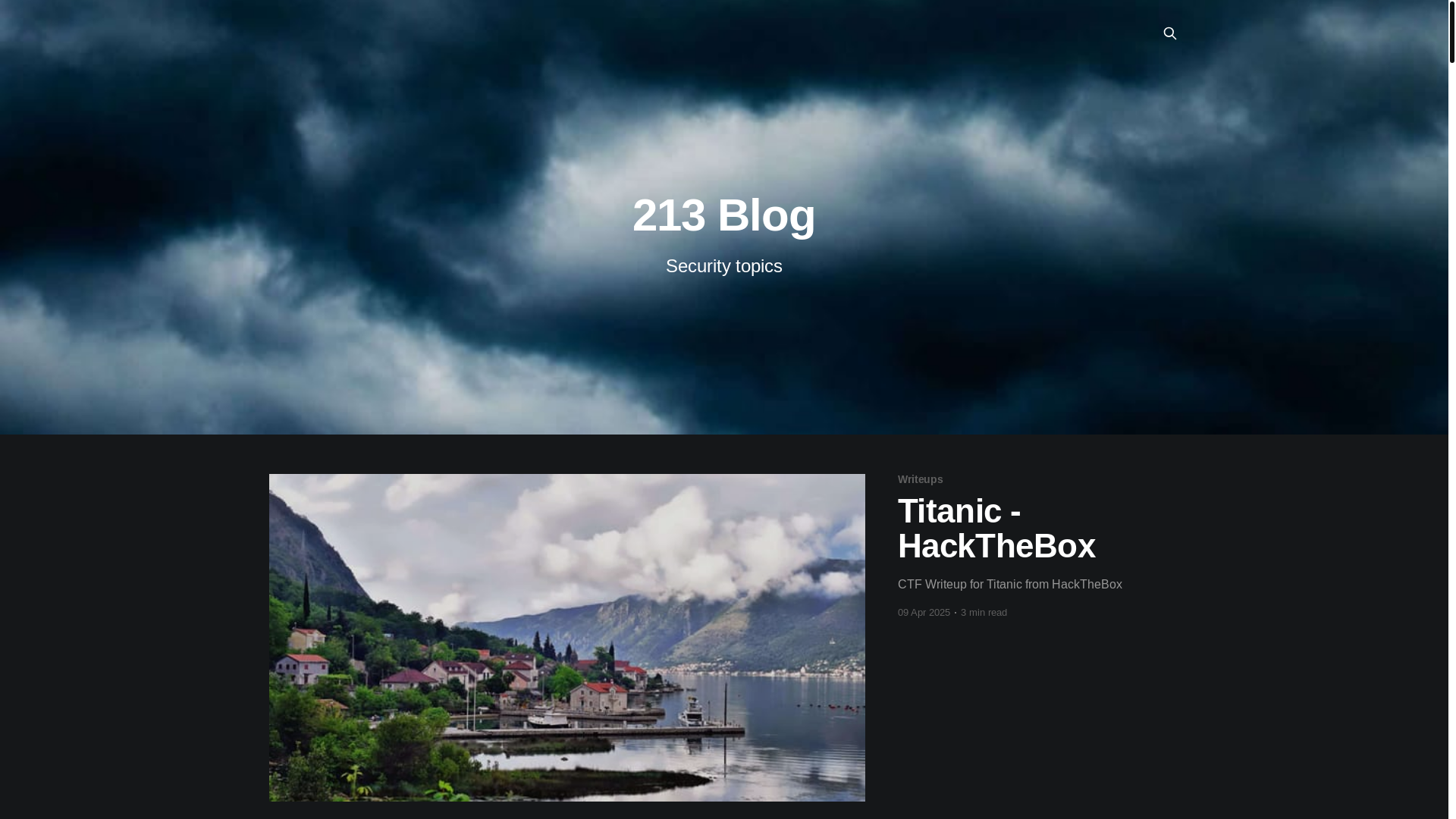 website screenshot of https://blog.213.lv/