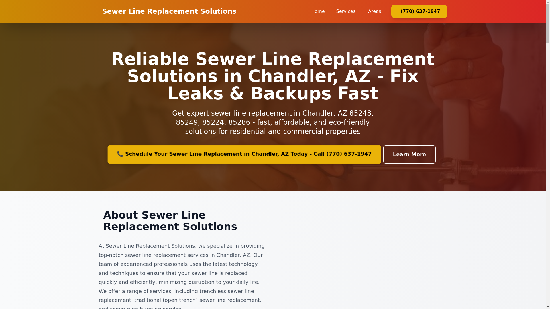 website screenshot of https://sewer-line-replacement-llc-chandler.pages.dev/