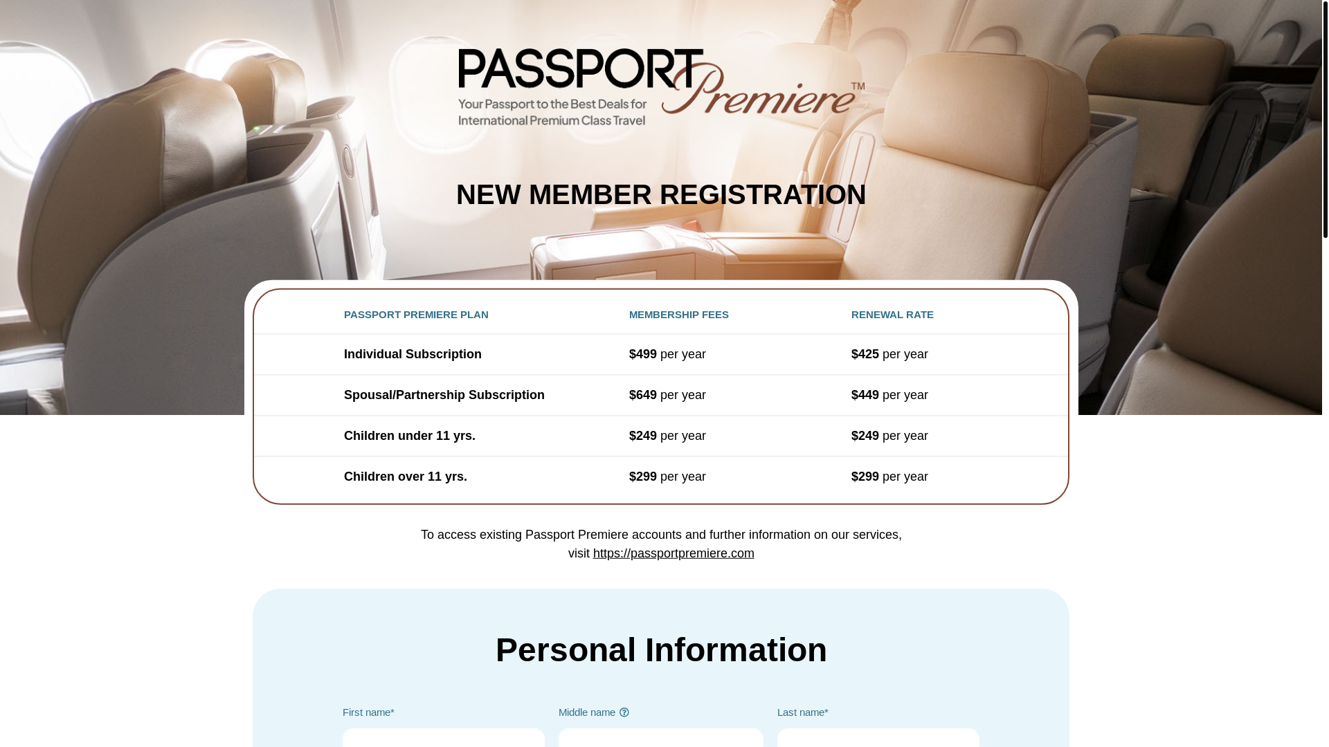 website screenshot of https://passpre-membership.com/