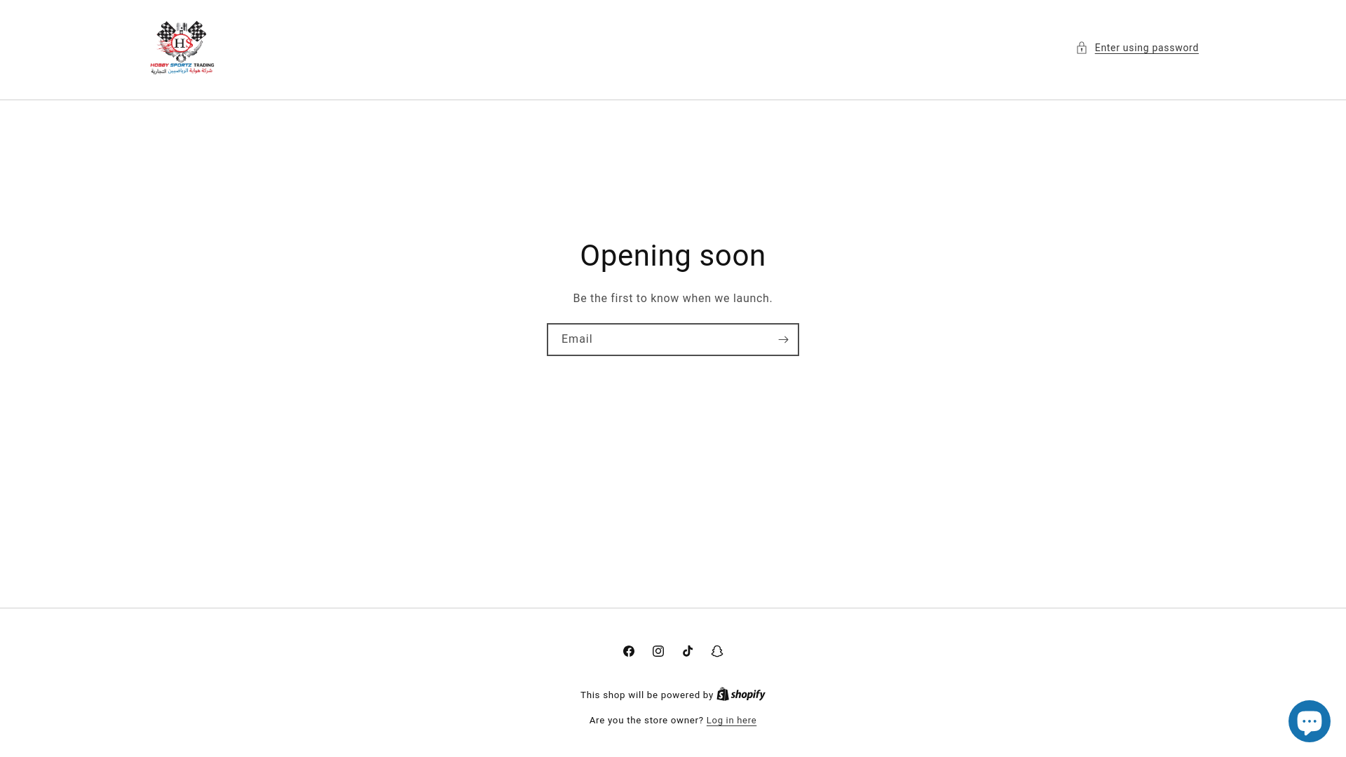 website screenshot of https://hobbysportzksa.com/