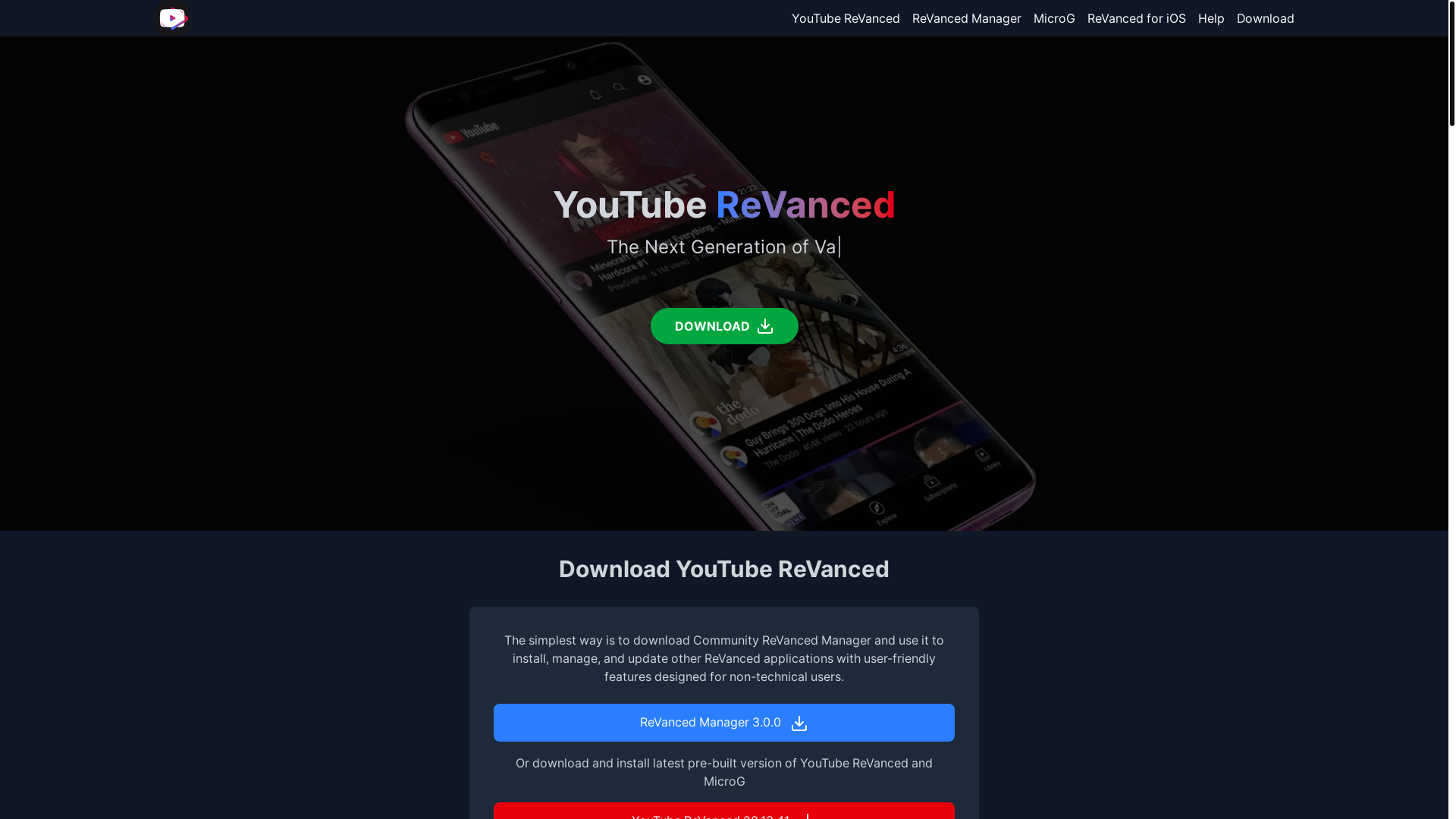 website screenshot of https://static-revanced-net-2df.pages.dev/