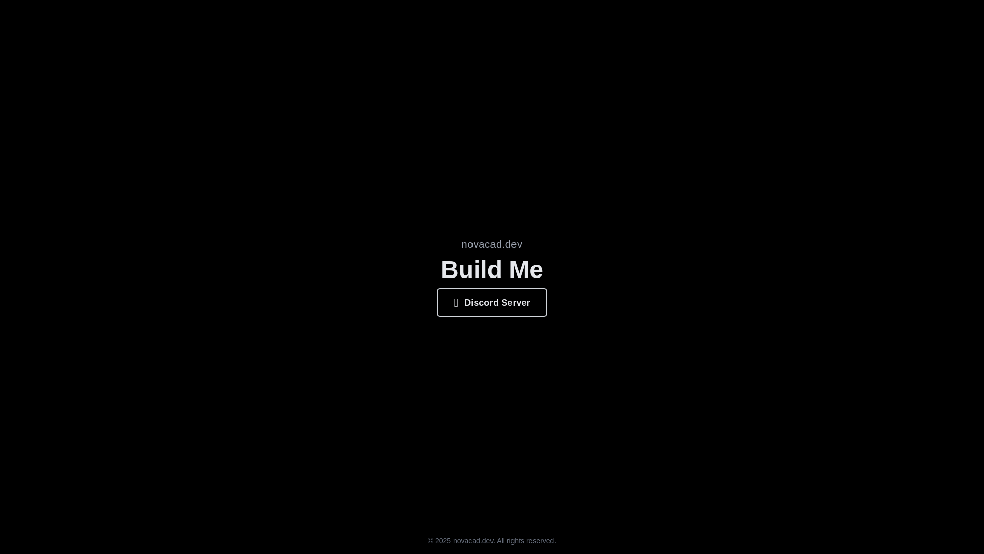 website screenshot of https://novacad.dev/