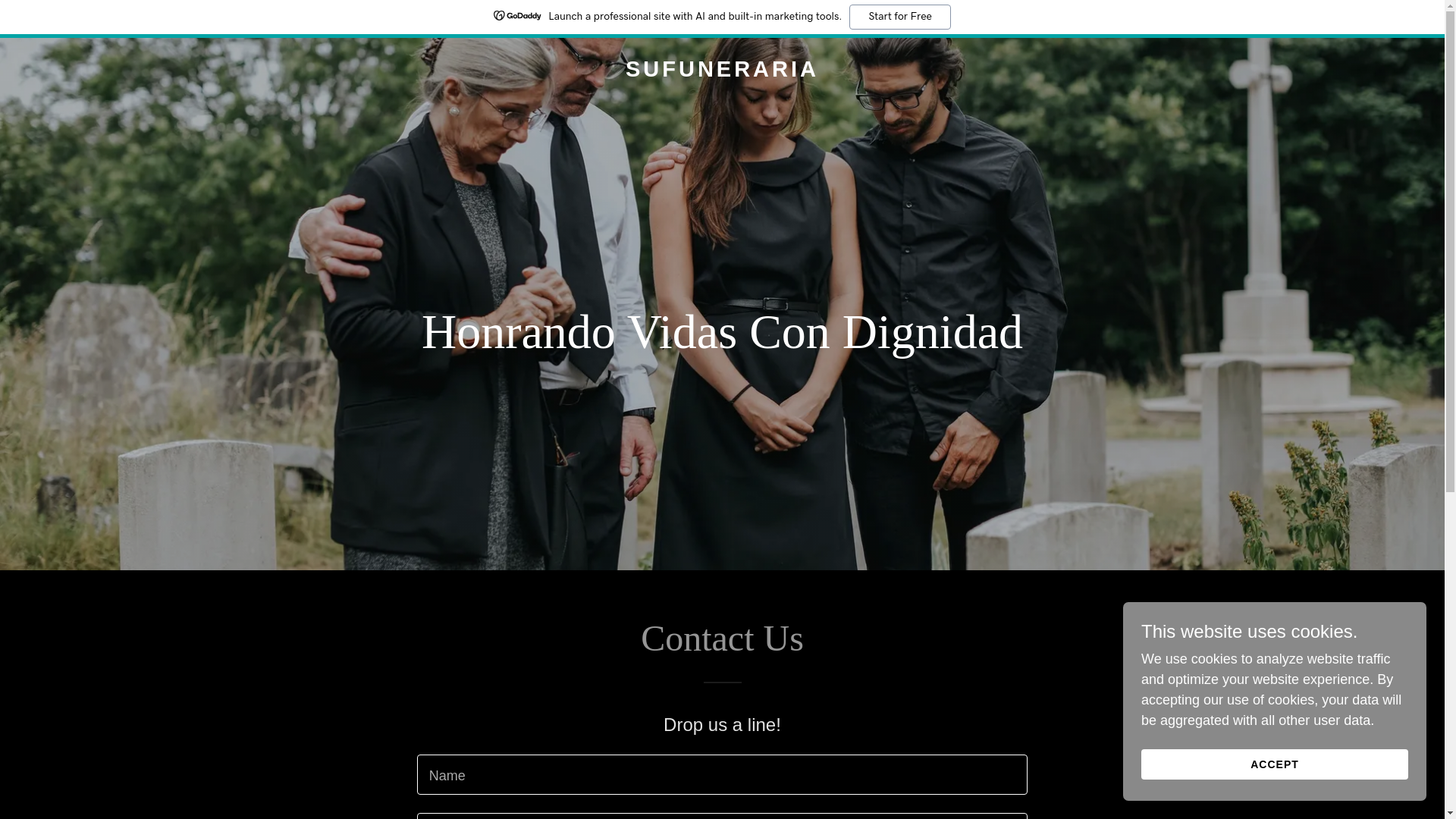 website screenshot of https://sufuneraria.com/
