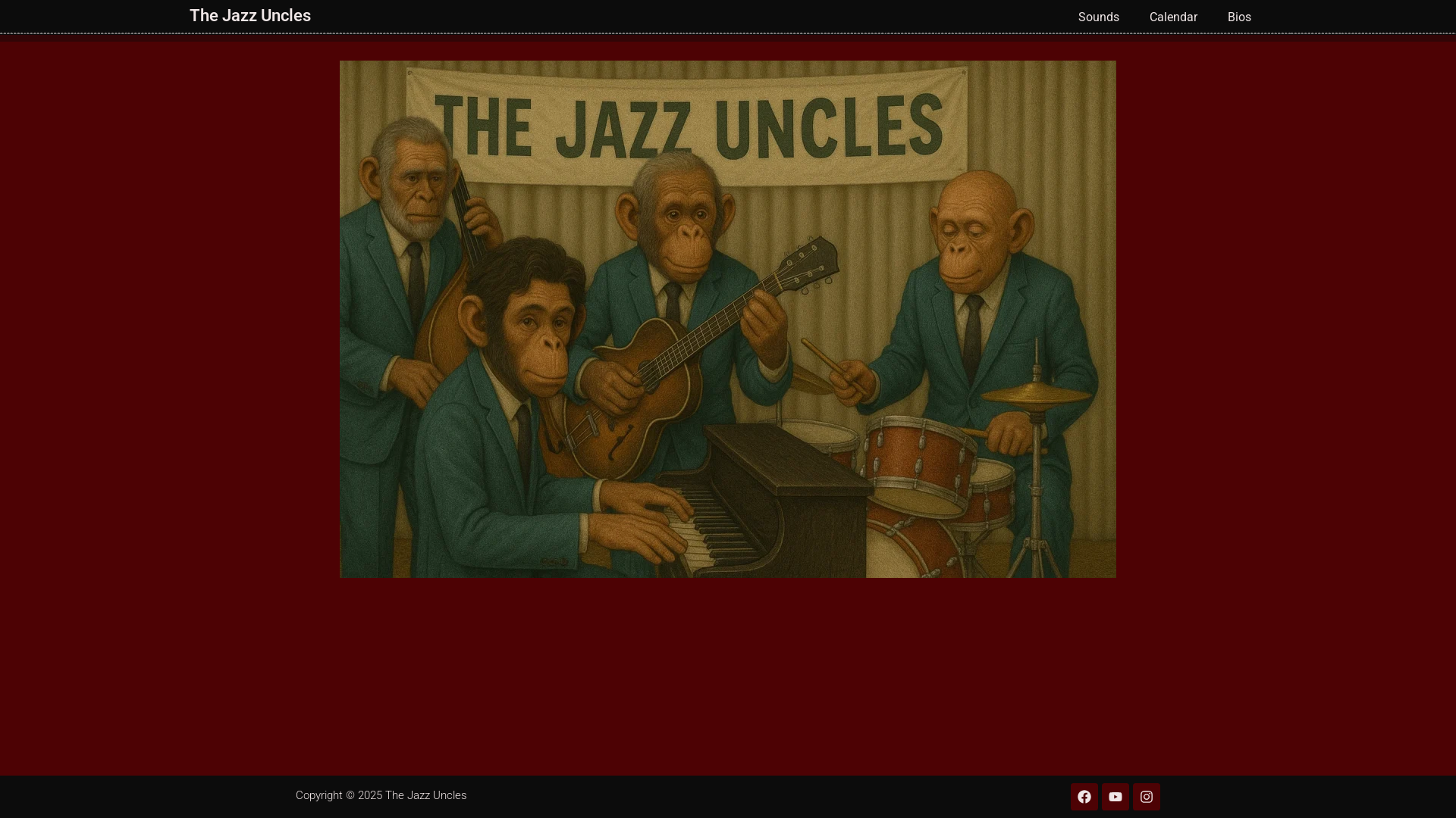 website screenshot of https://jazzuncles.com/