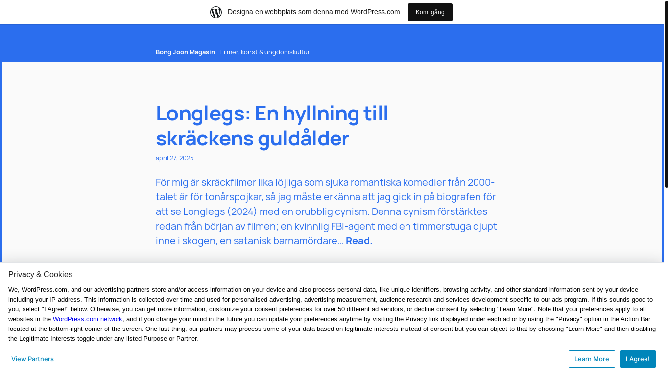 website screenshot of https://boongjoon.wordpress.com/