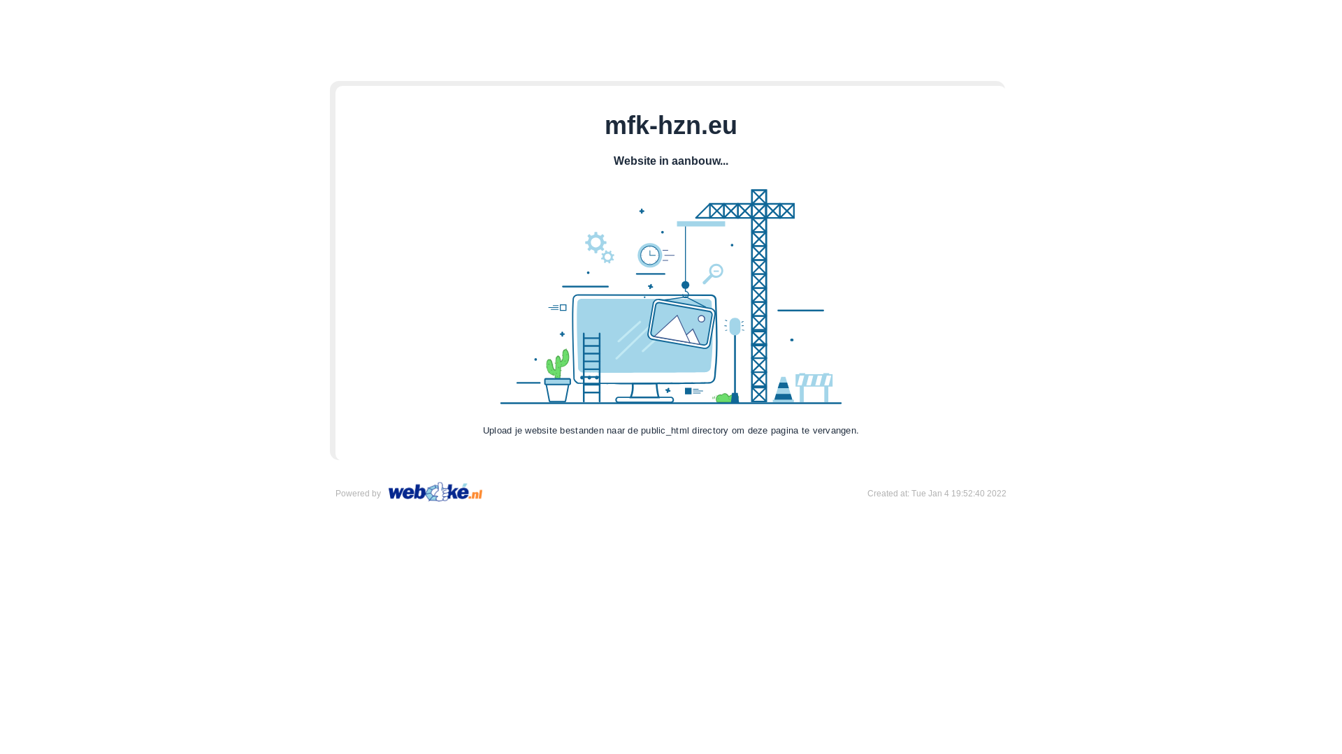 website screenshot of https://mfk-hzn.eu/