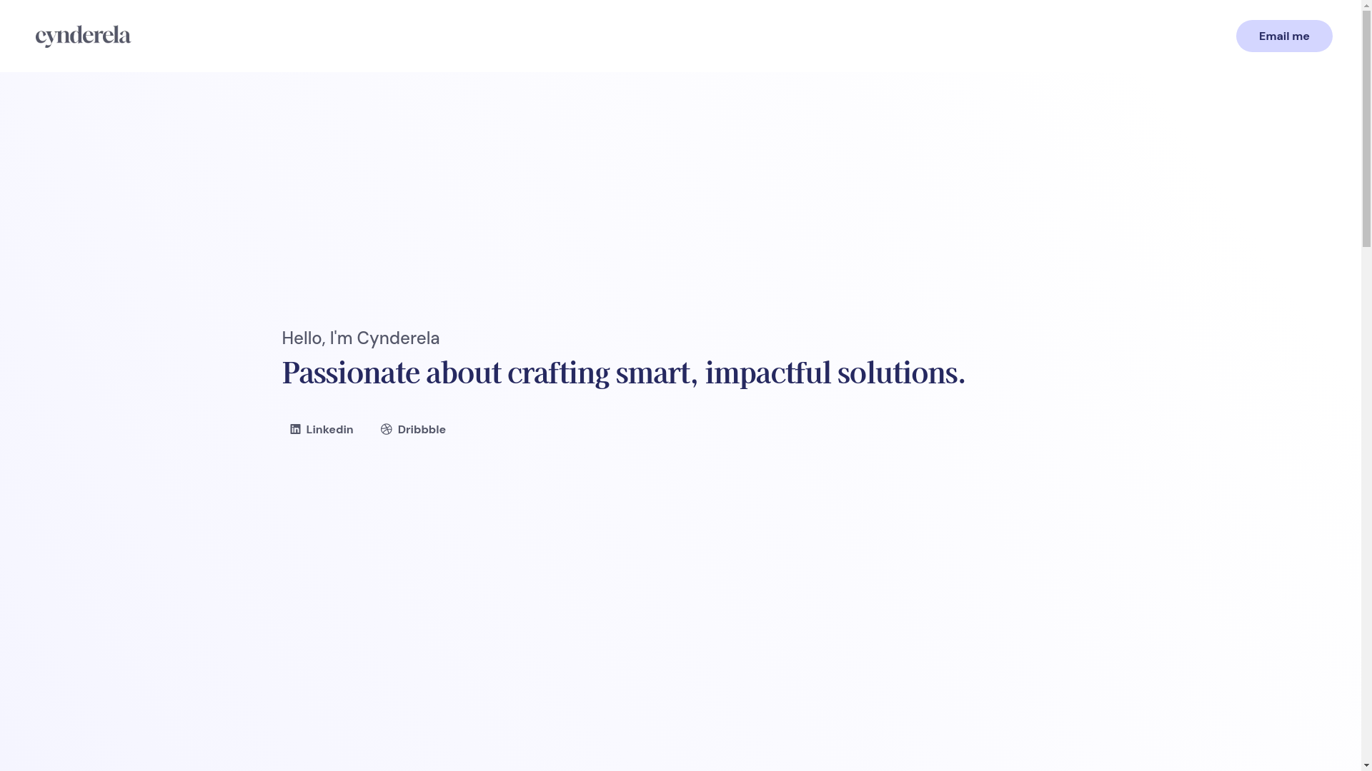 website screenshot of https://cynderela.com/