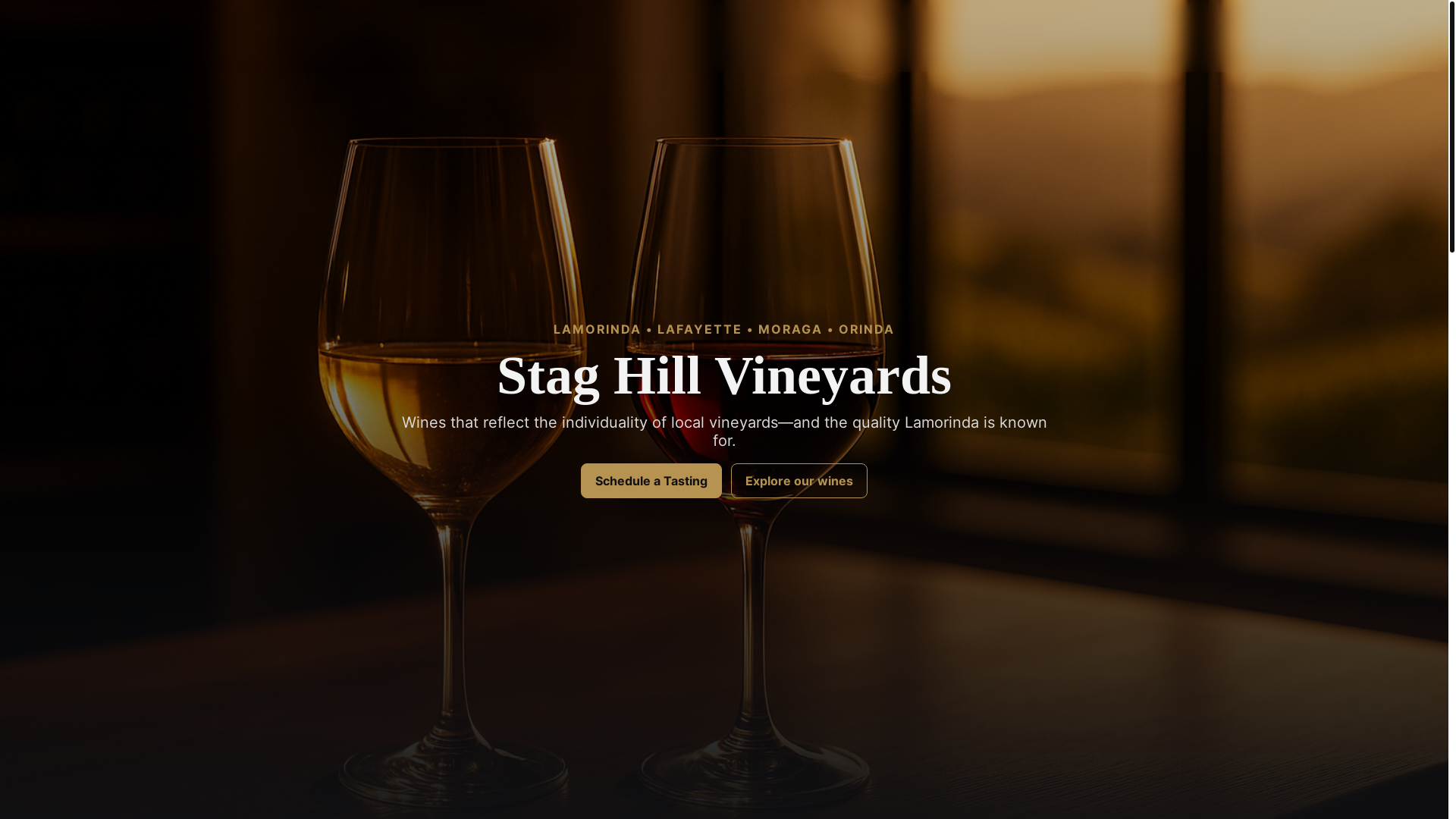 website screenshot of https://stag-hill-vineyards.pages.dev/
