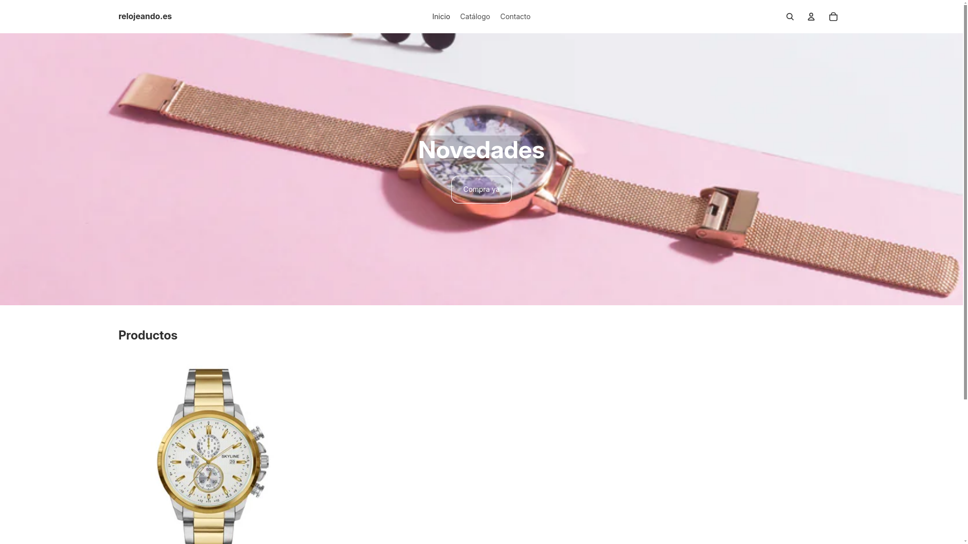 website screenshot of https://relojeando.es/