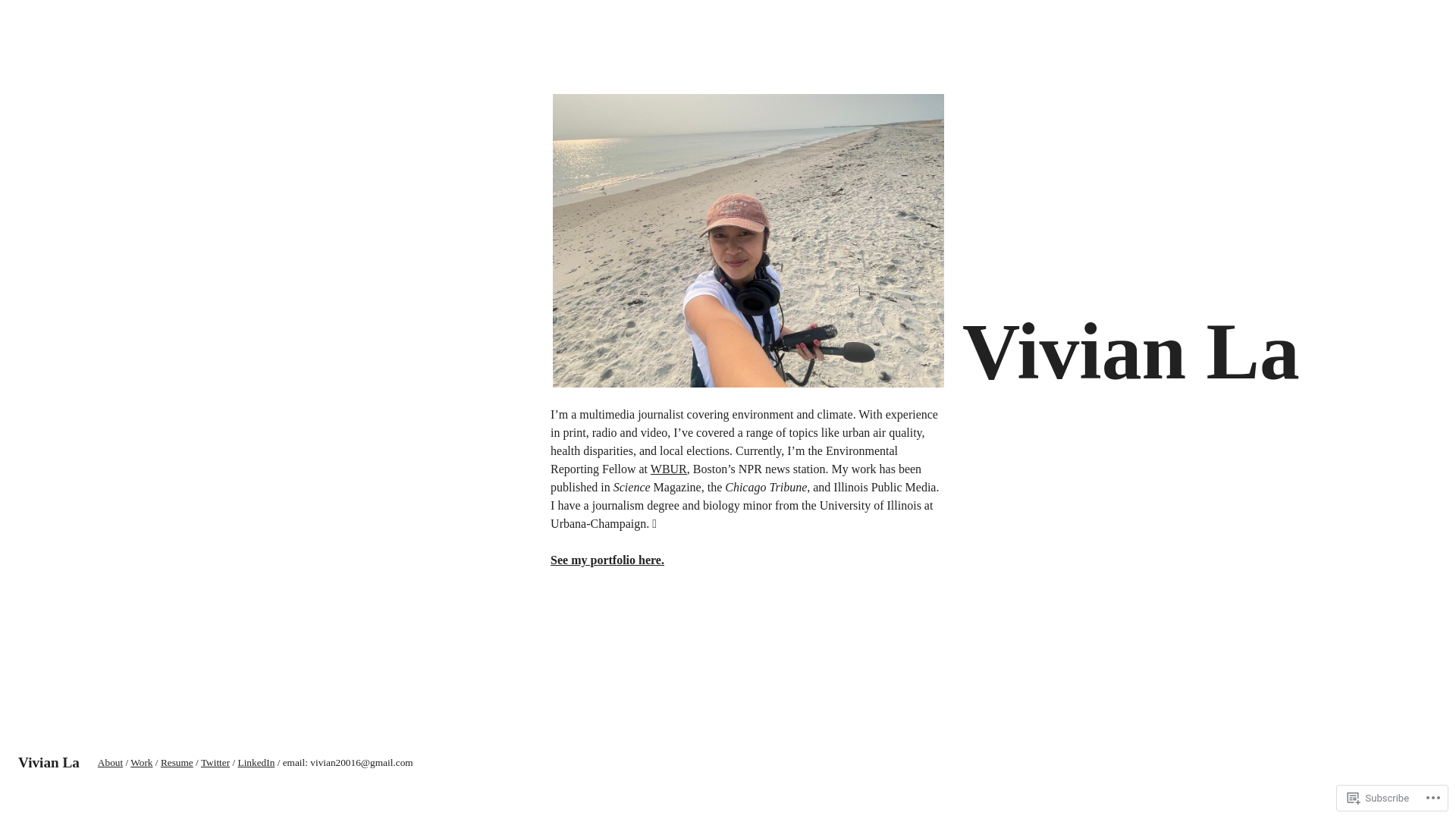 website screenshot of https://byvivianla.com/