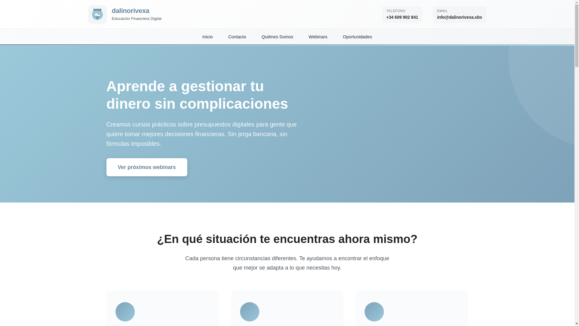 website screenshot of https://dalinorivexa.com
