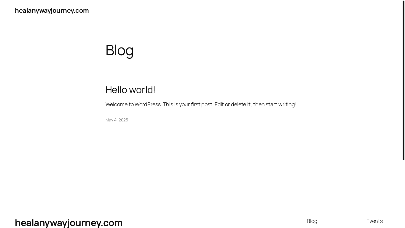 website screenshot of https://healanywayjourney.com/